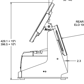 Elo mPOS flip stand, can house 3